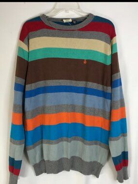 Volcom Sweater Colorful Stripe Men’s XL Cotton
